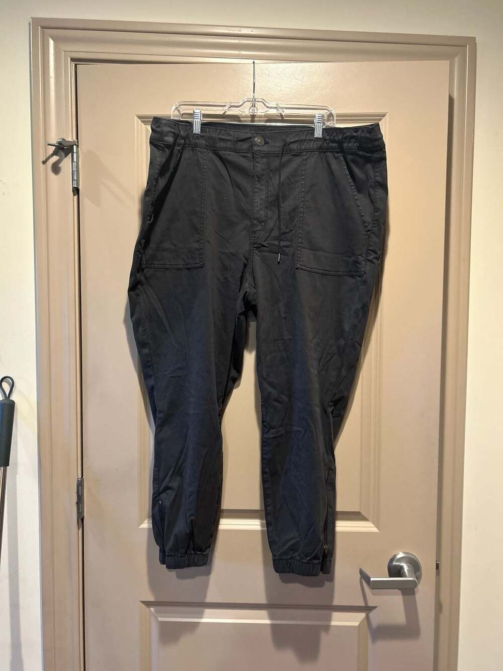 American Eagle Superstretch Jogger Pants with Ankle Zippers Size 24 Short